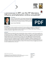 Controversies in ART: Can The IVF Laboratory Influence Preimplantation Embryo Aneuploidy?