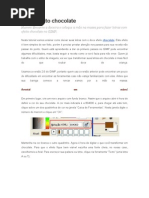 TUTORIAL Gimp Efeito Chocolate