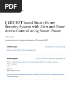 IJERT-IOT Based Smart Home Security System With Alert and Door Access Control Using Smart Phone