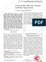 A Hybrid Transition For Ipv4-Ipv6 Co-Existence in Small Size Organization