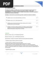 Autoevaluacion U V - Procedimientos de Auditoria - Preguntas y Respuestas