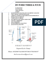 Chemistry Necta Form 3 & 4