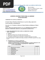 Join Instruction Medicine ST David2021-2022