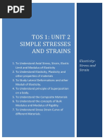 TOS 1 Unit 2 Simple Stresses and Strains