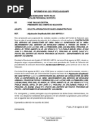 INFORME Presidente de Comité de Selección