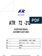 Acceptance Manual Customer Flight Check