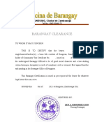 Brgy. Clearance (Form Fields)