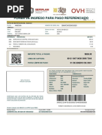 Forma de Ingreso para Pago Referenciado: XM6530A 3B6MC36532M302920