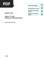 Simatic Hmi Wincc V7.0 Sp1 Setting Up A Message System