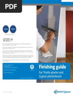 Finishing Guide: For Thistle Plaster and Gyproc Plasterboard