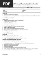 A-Dec 300, 400, and 500 Product Families Installation Checklist