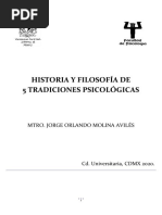 Historia y Filosofía de 5 Tradiciones Psicológicas 2020