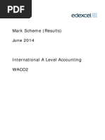 Mark Scheme Unit 2 (WAC02) June 2014