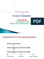 To The Presentation: Tax System in Bangladesh