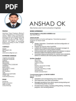 Anshad Ok: Electronics and Communication Engineer