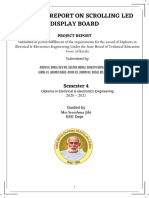 A Project Report On Scrolling Led Display Board: Semester 4