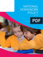 National Homework Policy: March 2018