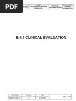 B4.1 Clinical Evaluation