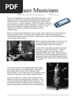 Year 7 - The Blues - Resource Sheet 2