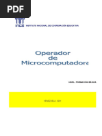 Operador de Microcomputadoras