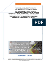 PLAN COVID 19. OBRA Colegio