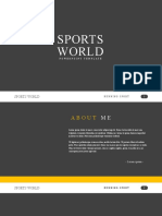 Sports World: Powerpoint Template