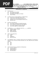 Mittal Commerce Classes Ca Foundation - Mock Test