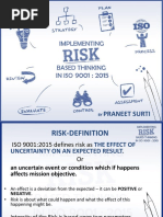 Risk Based Thinking For HLS - Praneet Surti