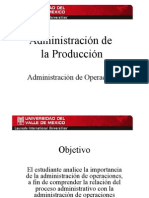 II. Administracion de Operaciones