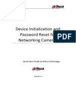 Initialization and Password Reset IP Camera