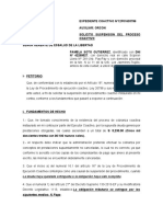 Solicitud de Suspension de Expediente Coactivo