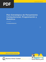 Plan Estratégico de Pensamiento Computacional, Robótica y Programación-Fundamentación FINAL