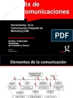 Mix de Comunicación, Comunicaciones Integradas de Marketing 2018