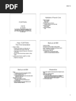 Fortran: CS4100 Dr. Martin