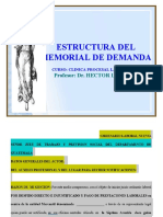 Estructura Del Memorial de Demanda