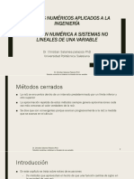 Cap2 - Métodos Numéricos - Sistemas No Lineales de Una Variable