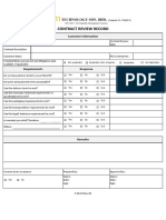 Contract Review Record