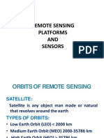 Types of Platforms and Sensors