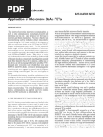 Application of Microwave Gaas Fets: California Eastern Laboratories