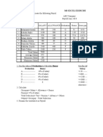 MS Excel Exercise