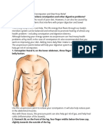 Acupressure Points For Constipation and Diarrhrea Relief