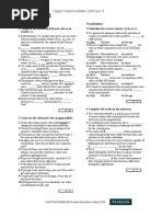 Upper Intermediate Unit Test 5: Grammar Vocabulary