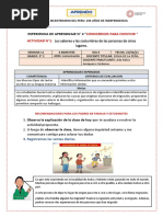 Experiencia de Aprendizaje Matematica 21-06