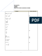 Admiralty Secondary School Mathematics Department Mid Year Examination 2013 Secondary 3E Mathematics Paper 2 Marking Scheme