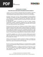 16-07-21 Alerta SSP Sonora Sobre Números Frecuentes de Extorsión Telefónica