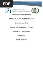 Breves Rasgos Históricos y Evolución de La Odontología Legal y Forense.