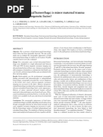 Fetal Intracranial Hemorrhage: Is Minor Maternal Trauma A Possible Pathogenetic Factor?