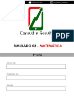 Simulado 02 - Matemática - 6º Ano (Blog Do Prof. Adonis)