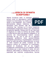 Biserica Si Sfanta Scriptura