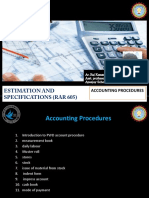 Estimation Account Procedure